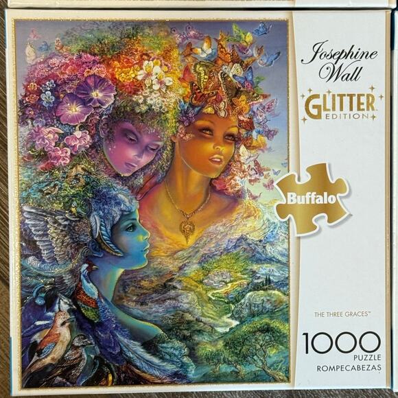 Josephine Wall 1000 Piece 6 Jigsaw Puzzles Titania Gaia Fairy Fantasy Unicorn - Picture 8 of 9